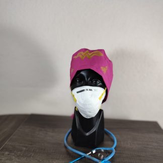 Gorro Quirúrgico Vinil Mujer Maravilla Rosa