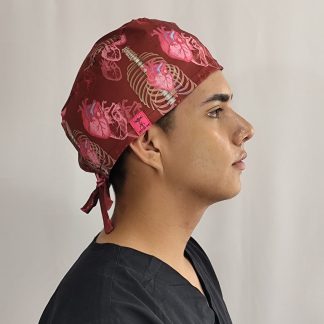 GORRO QUIRURGICO ESTAMPADO DE CORDONES