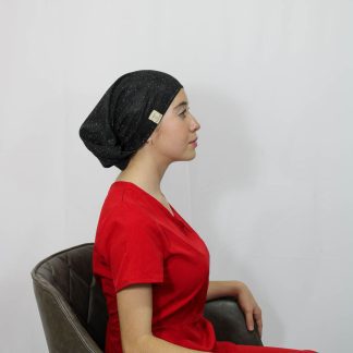 Gorro Quirúrgico Buff Negro Brillante